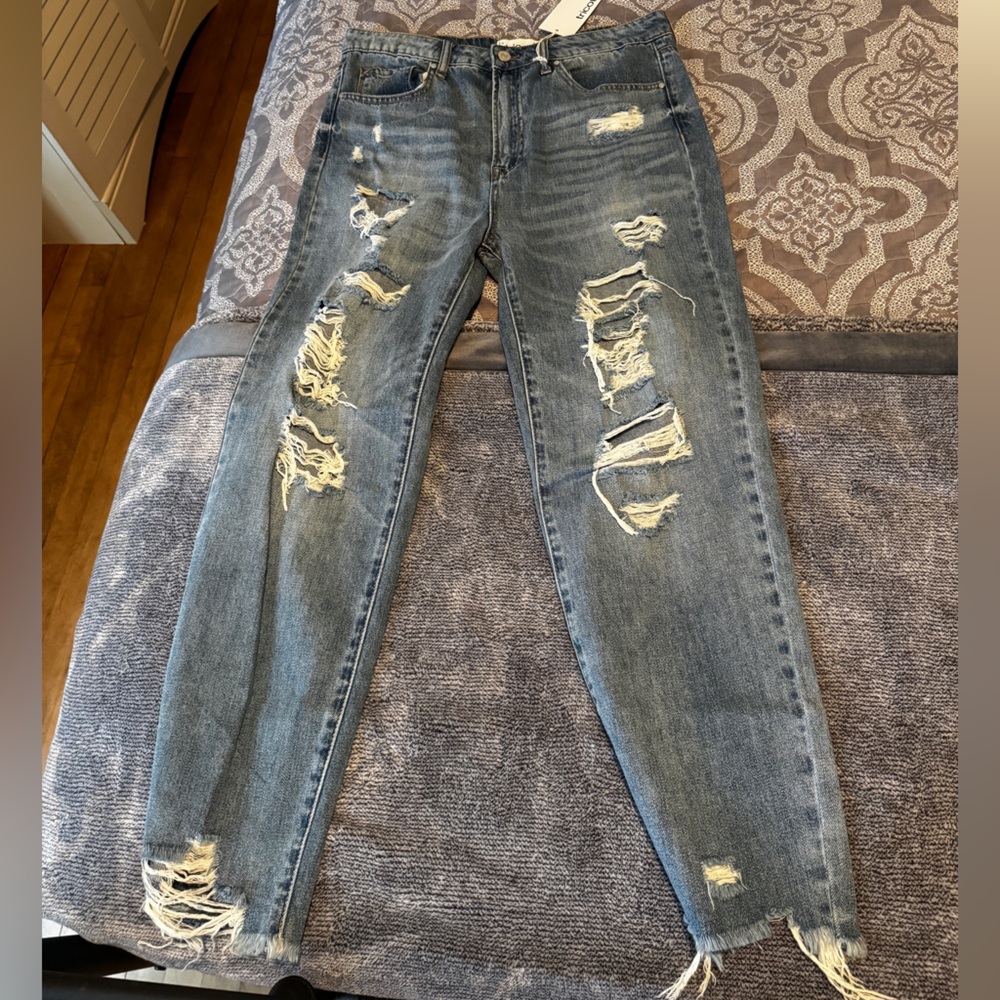 Distressed Blue Jeans Tricot 11/29